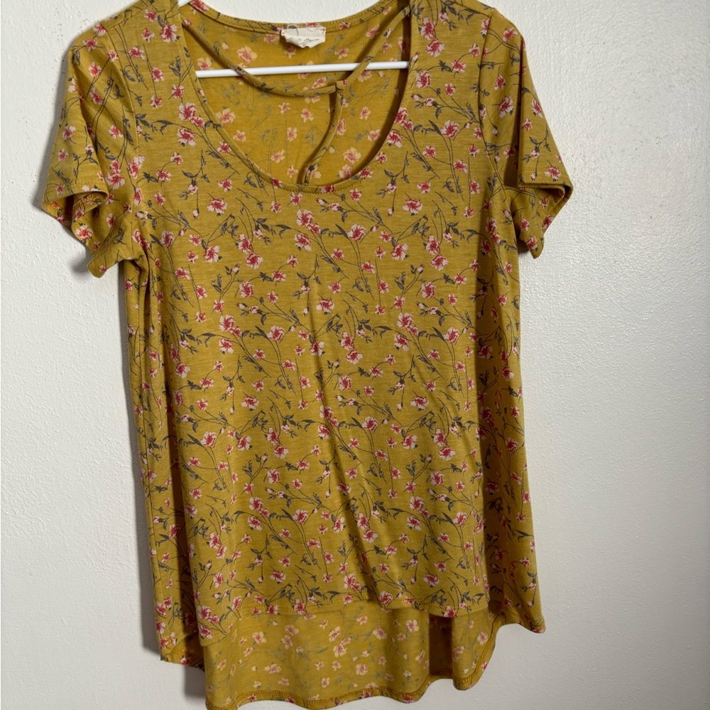 Yellow Floral Top
